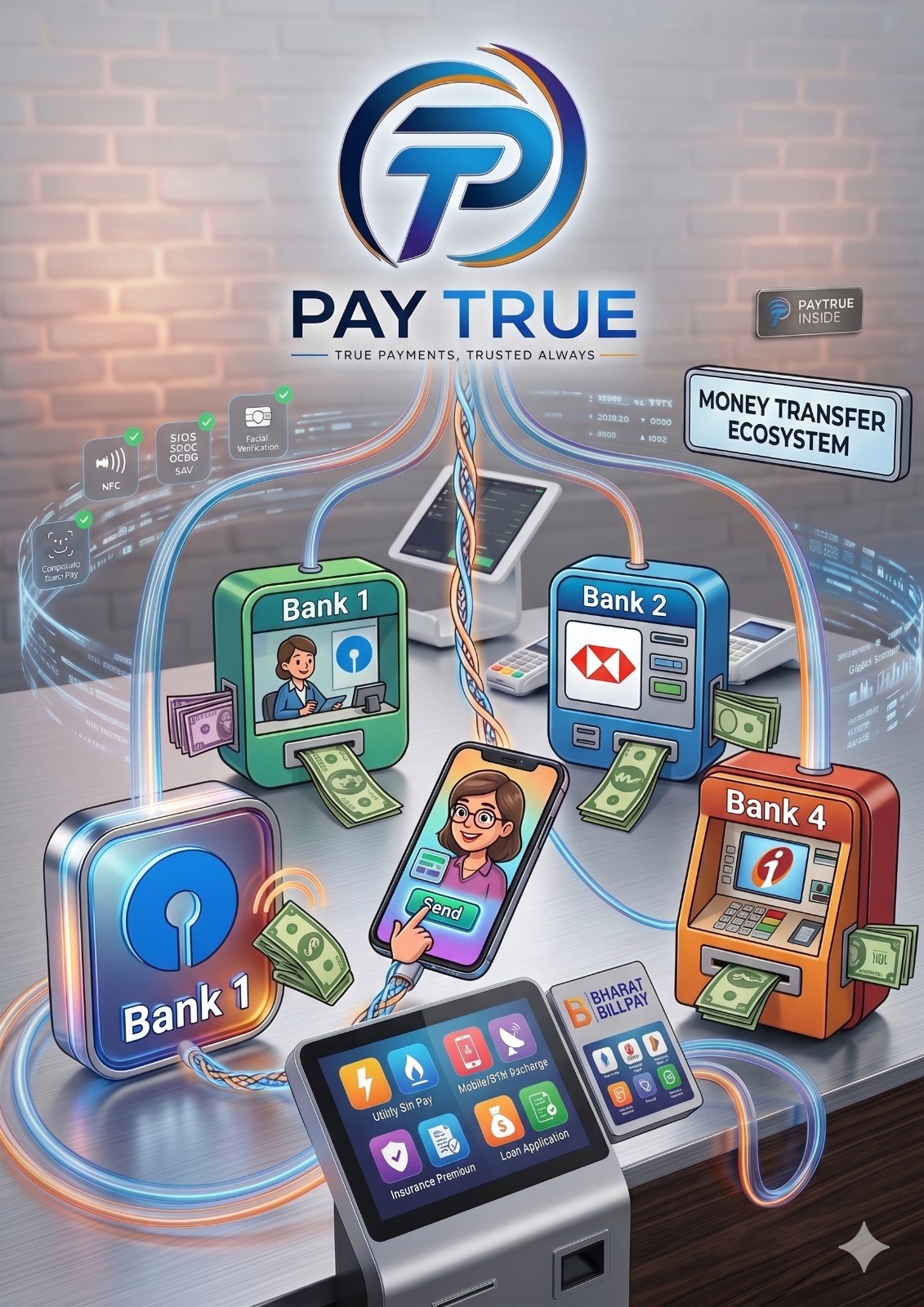 User to User Money Transfer Illustration
